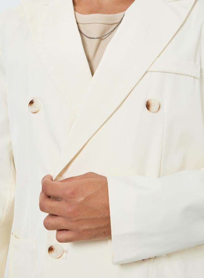 تايك تو طقم بليزر رجالي مزدوج الصدر وبنطلون - Image 3